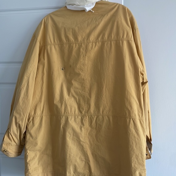 Vintage Ysl 90s windbreaker hidden hood yellow and blue George Constanza - Picture 5 of 8
